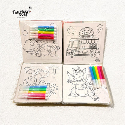 DIY Colouring Puzzle for Kids - Pack of 3 ( random)