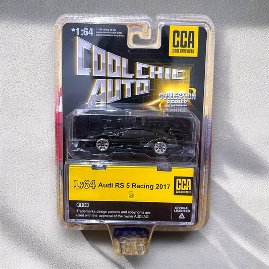 CCA - 1:64 - Premium - Audi RS 5 Racing 2017 Spoiler Edition - Black Matt  - Blister Pack (With Stackable Box)