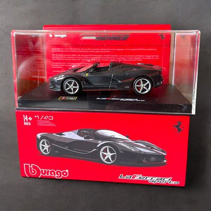 1:43 Bburago Scale Model Die Cast- Ferrari -La Ferrari- Rare Collectible Box (imported) Black