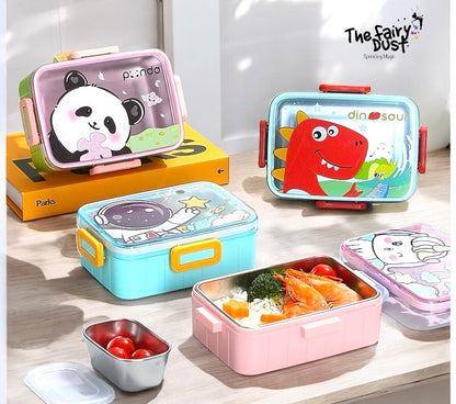 Stainless Steel - Leakproof Lunch Box Mini 600ML (Toons)
