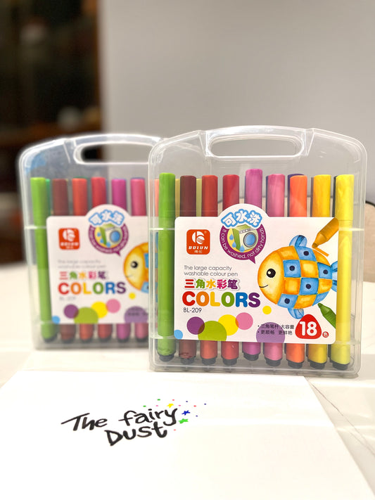 Set of 18 colour sketch Pens , Superior Quality.