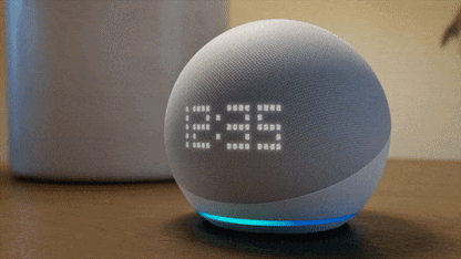 Alexa “ Echo Dot - With Clock Display (White)