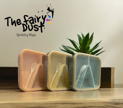 High Quality Lunch Box with 3 compartments. Leak proof Technology