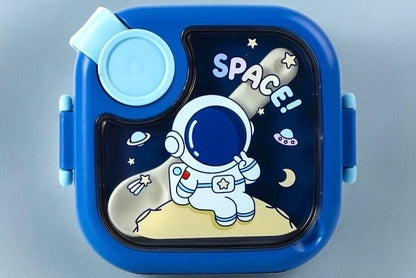 Square - Steel Insulated Lunch Box with cutlery , scissors and strap