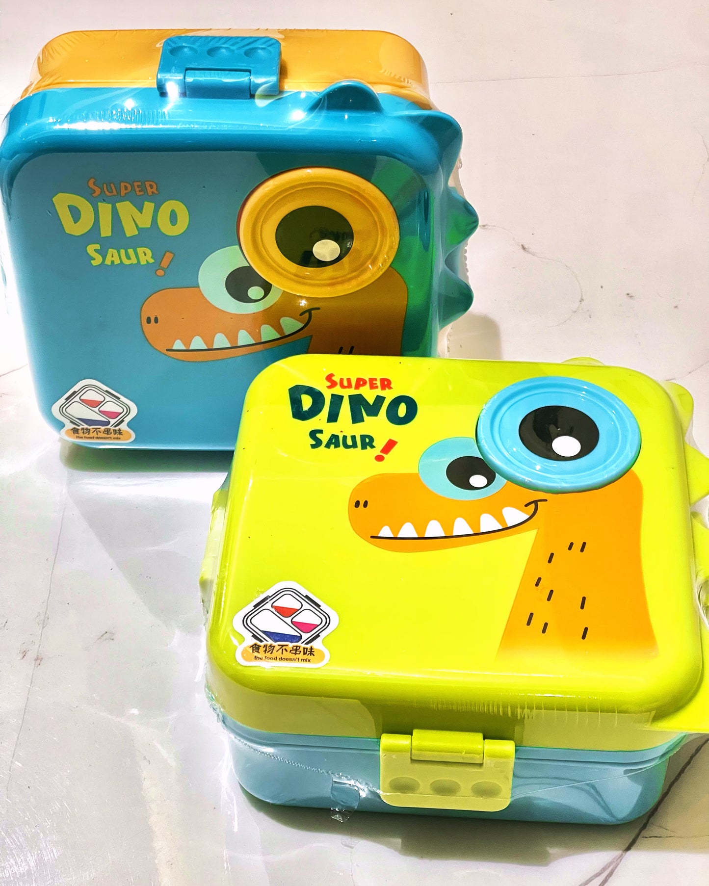 Bento - Cute Dino Eye-Leakproof  plastic Premium Lunch Box🦖