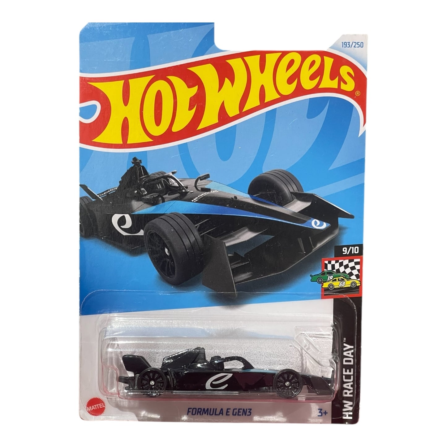 Hot Wheels - 1:64 Die Cast- Formula E Gen3 (Black & Electric Blue)- Imported