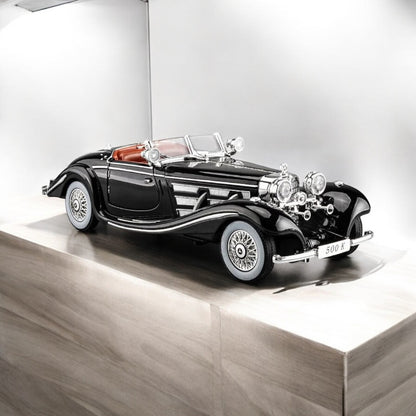 1:24 - Die-Cast 1934 Mercedes Benz 500 k Vintage (Black & Chrome)
