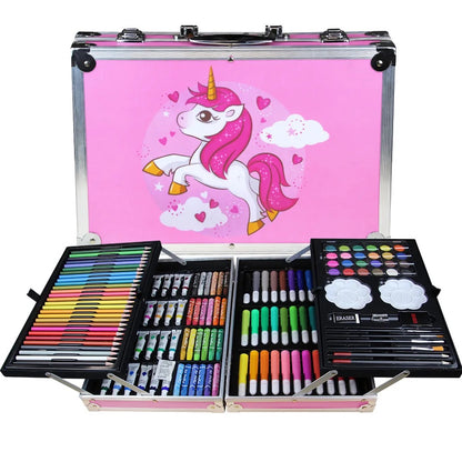 Unicorn Colouring set for kids -Non Toxic and completely safe for Boys and Girls (145 pcs)