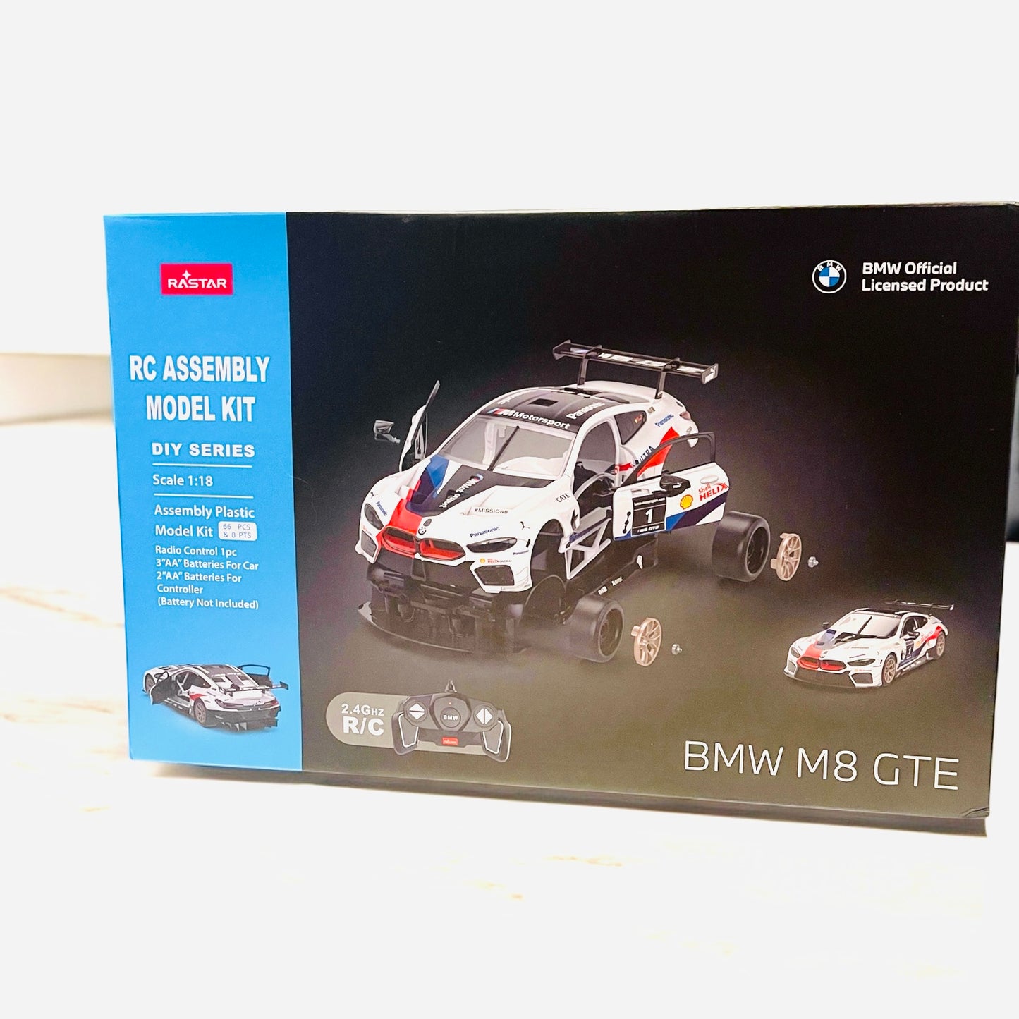 Rastar 1:18 BMW M8 - RC Assembly Model Kit (BMW Official Licensed Product)