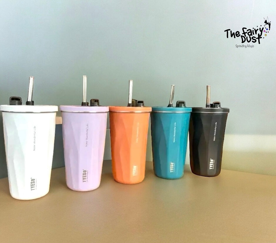 TYESO - TUMBLR 600 ml. Hot & Cold. Vacuum insulated Steel Mug.