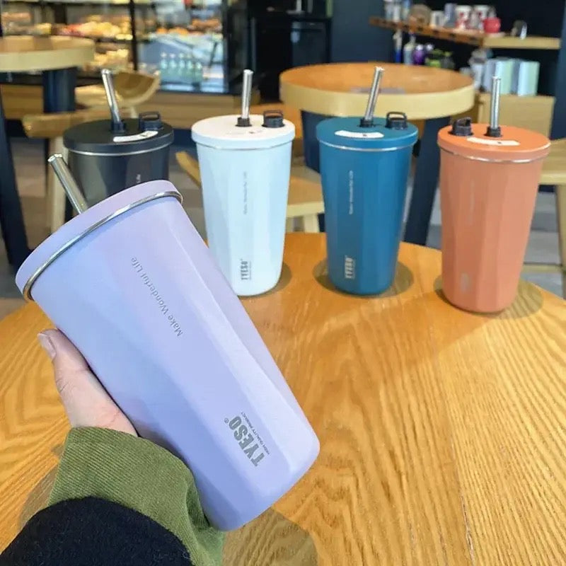 TYESO - TUMBLR 600 ml. Hot & Cold. Vacuum insulated Steel Mug.