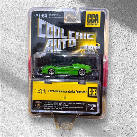 CCA - 1:64 - Premium - Lamborghini Aventador Roadster  - Green, Blister Pack (With Stackable Box)