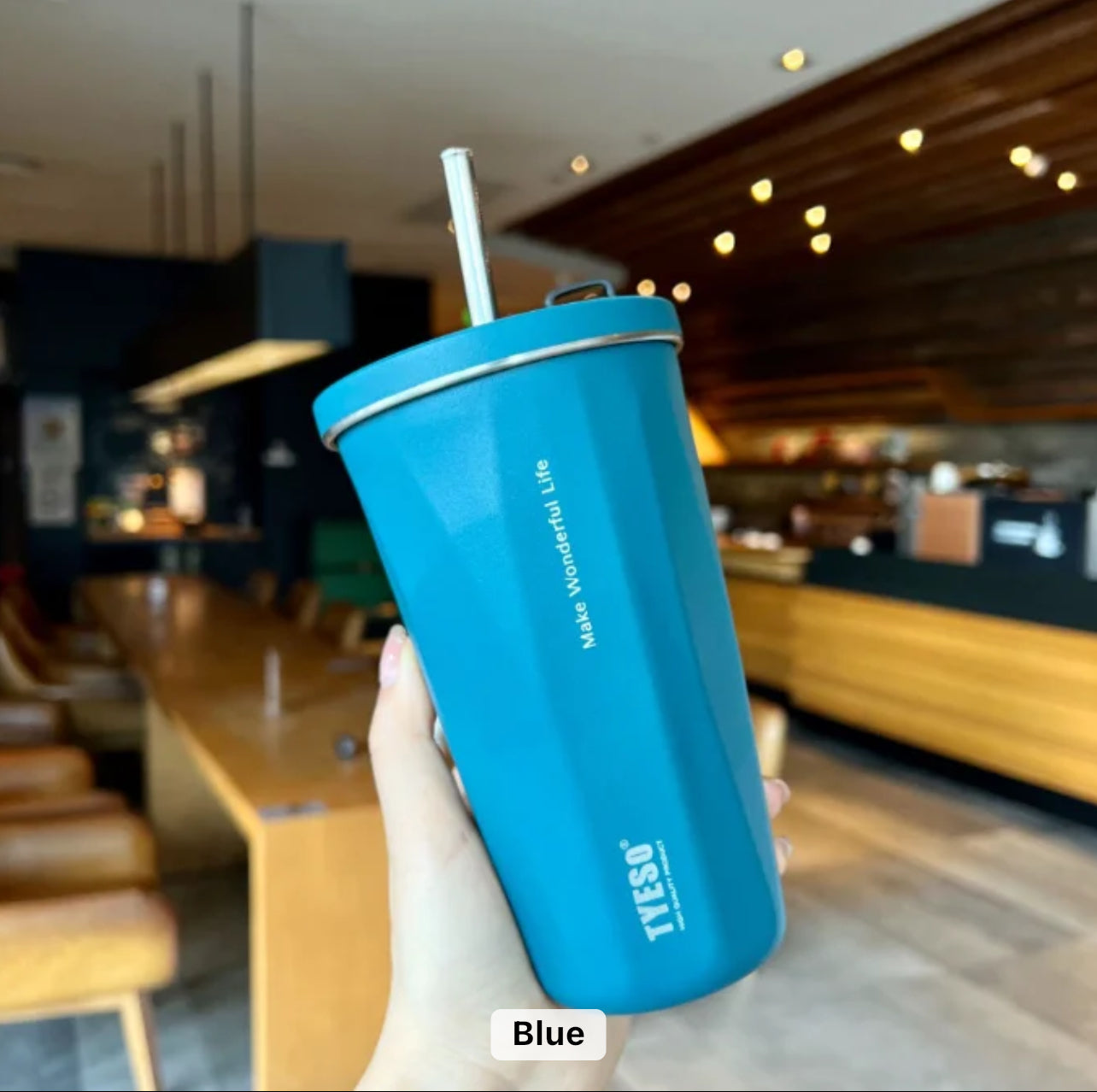TYESO - TUMBLR 600 ml. Hot & Cold. Vacuum insulated Steel Mug.