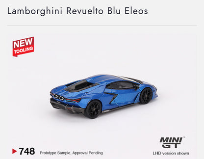 *MINI GT - 1:64 - Imported - Lamborghini Revuelto - Blu Eleos