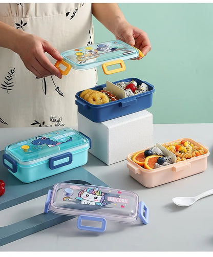 530ML Sleek Mini kids cartoon lunchbox  (BPA free Plastic)