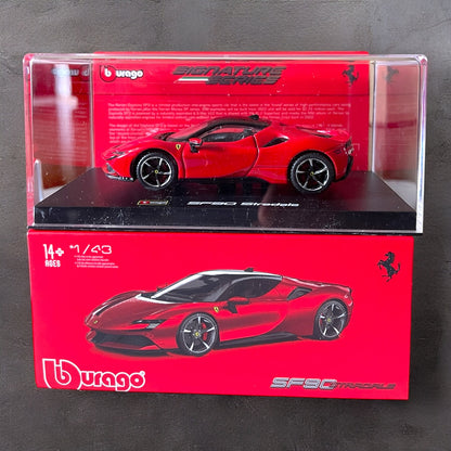 1:43 Bburago Scale Model Die Cast- Ferrari - SF 90 STRADALE - Rare Collectible Box (imported)