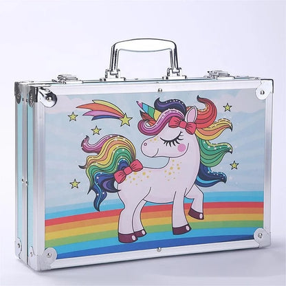 Unicorn Colouring set for kids -Non Toxic and completely safe for Boys and Girls (145 pcs)