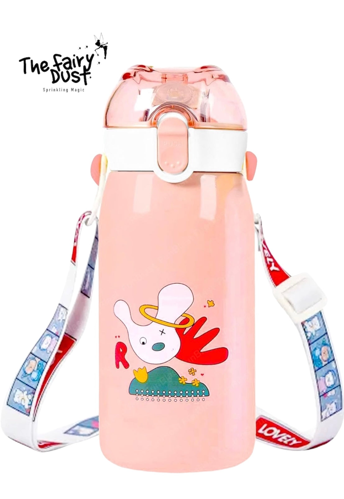 Abile 530 ml stainless steel Sipper with strap & handle (2 Accesories inside)