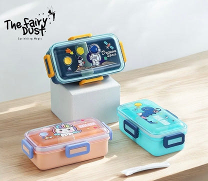 530ML Sleek Mini kids cartoon lunchbox  (BPA free Plastic)