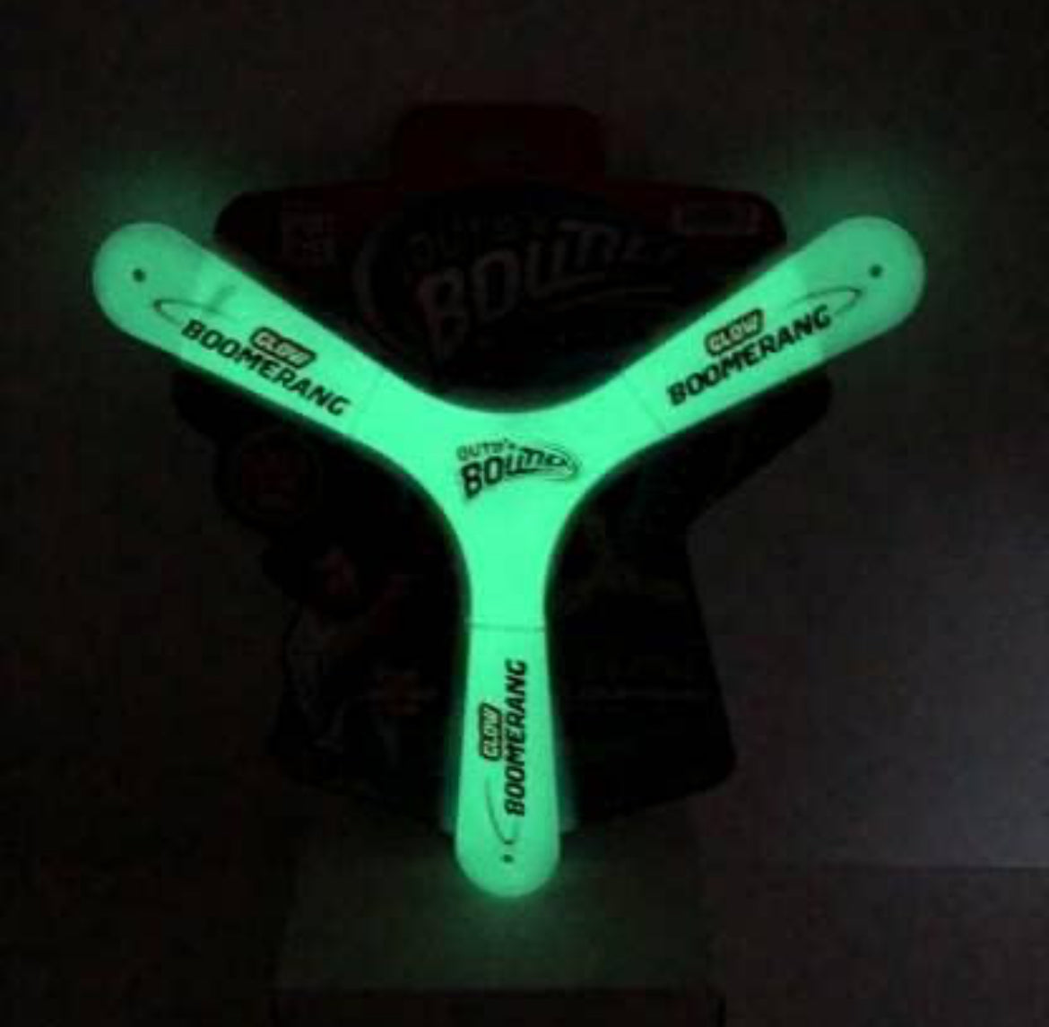 Glow in the dark Boomerang y shape