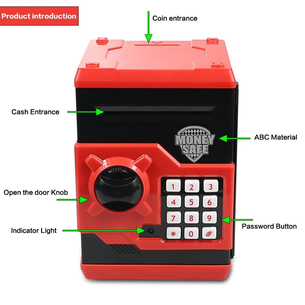 Automatic battery operated piggy bank for children.(Avengers Theme)