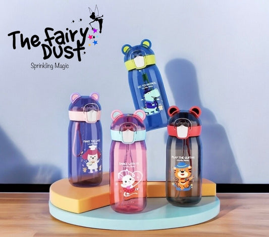 High Quality Leakproof,  BPA free Water Bottle for kids (Teddy Bear)