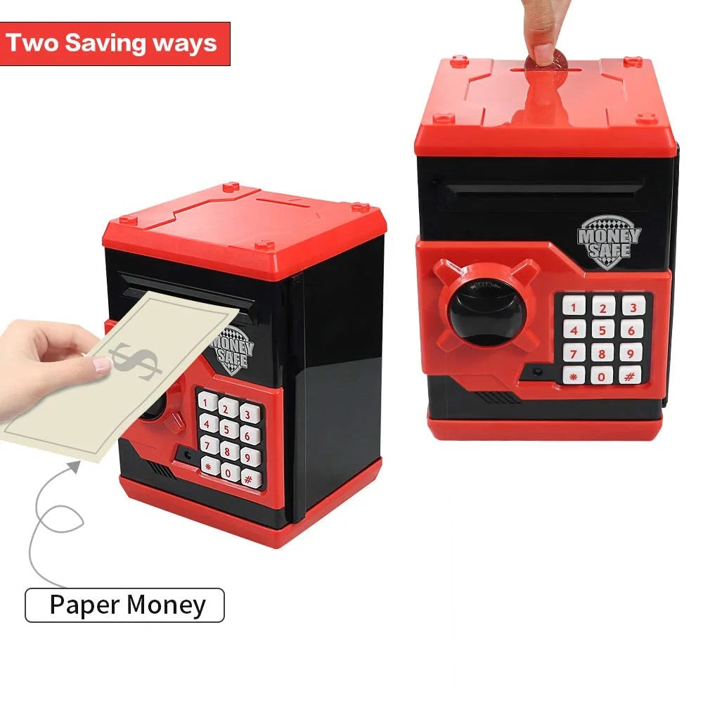 Automatic battery operated piggy bank for children.(Avengers Theme)