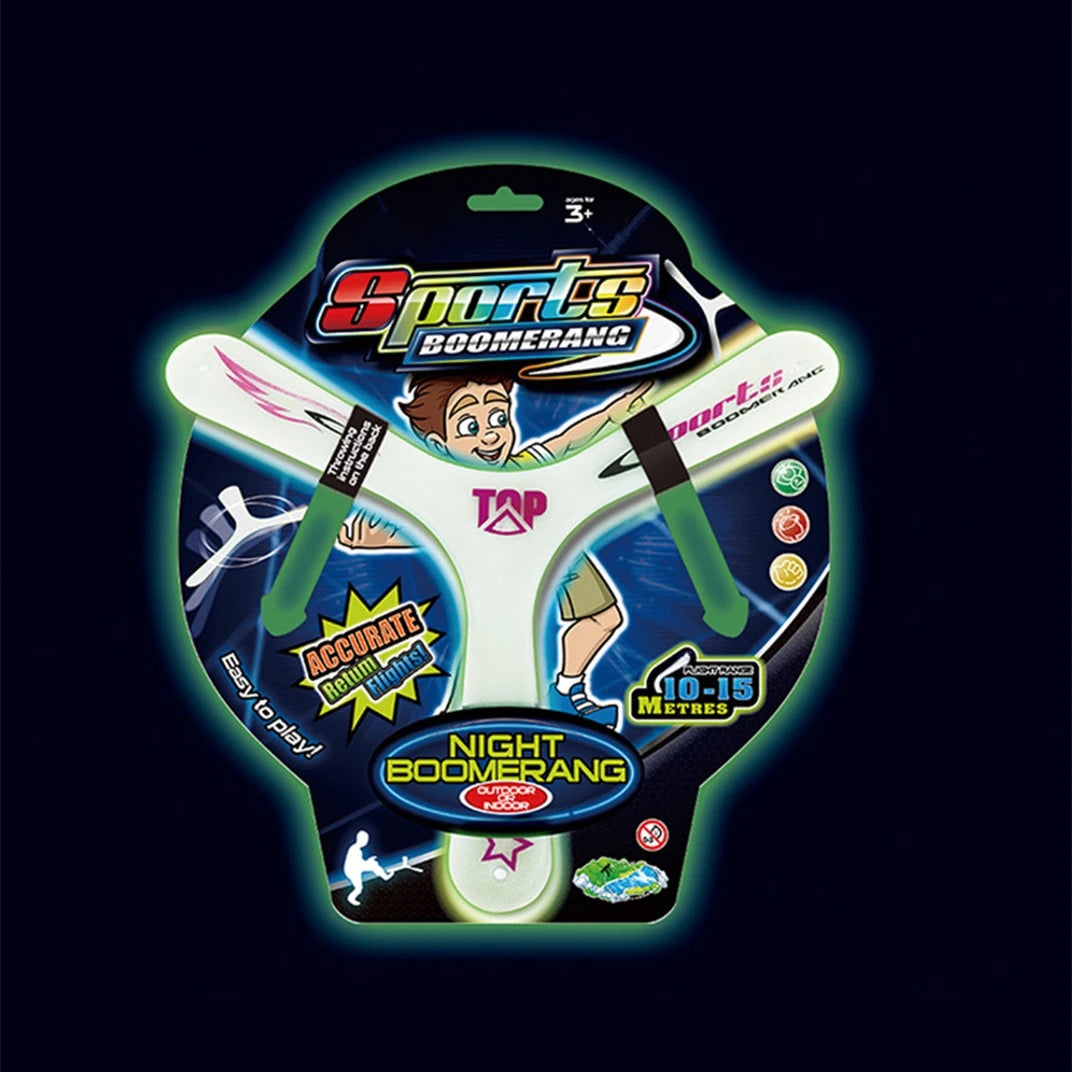 Glow in the dark Boomerang y shape