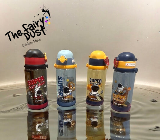 Astro Space Theme water bottle for Boys & Girls , Locking Mechanism, Leakproof & Excellent Built quality. ( BPA free) 500ml.(Astro)