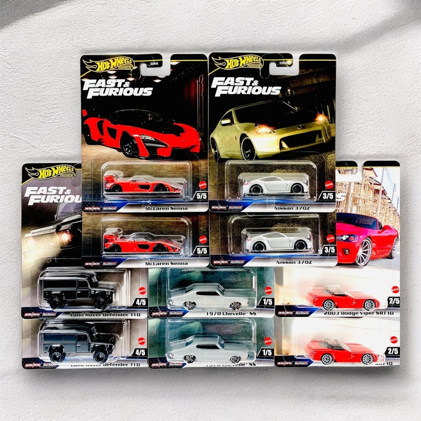 Hot Wheels Premium  Exotic - Fast & Furious Collection Set # 1