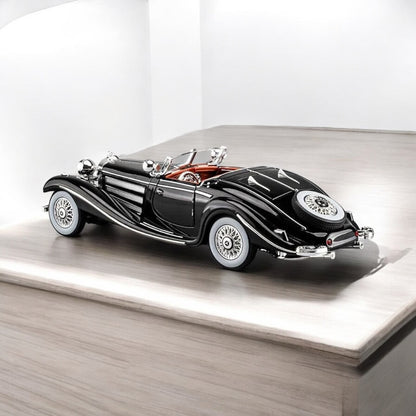 1:24 - Die-Cast 1934 Mercedes Benz 500 k Vintage (Black & Chrome)