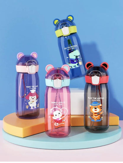 High Quality Leakproof,  BPA free Water Bottle for kids (Teddy Bear)