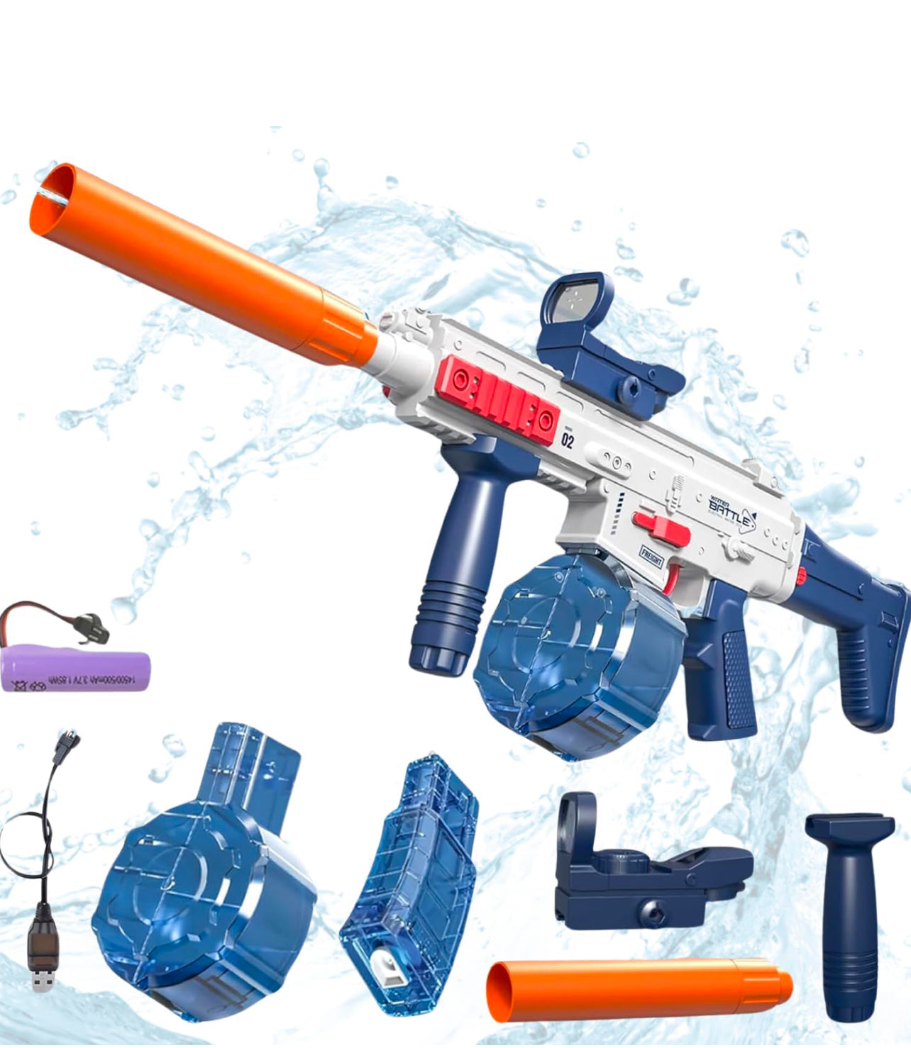 Automatic Rifle Water Gun (Battery Operated) for Kids - 3 yrs and above
