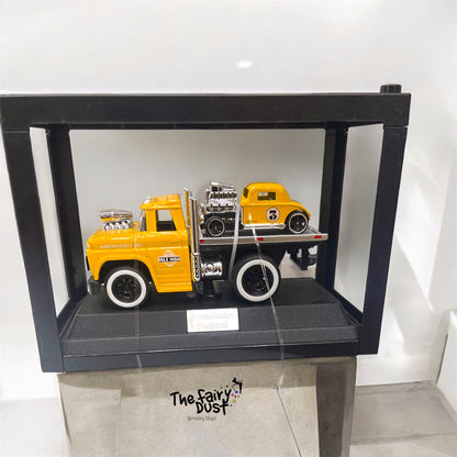 Autobahn - Trailer & Vehicle (Die Cast Working Headlights, Sound & Pull back) - Import