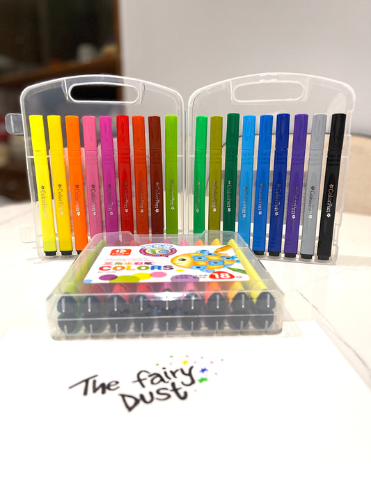 Set of 18 colour sketch Pens , Superior Quality.