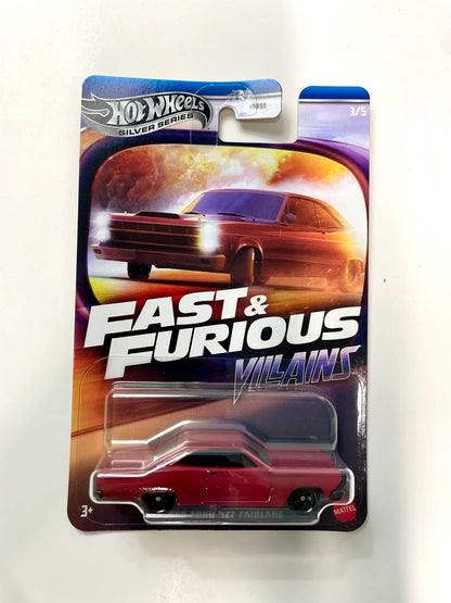 Hot Wheels - Premium 1:64- 1966’ Ford 427 Fairlane-  Fast & Furious Villains Edition (Rare)