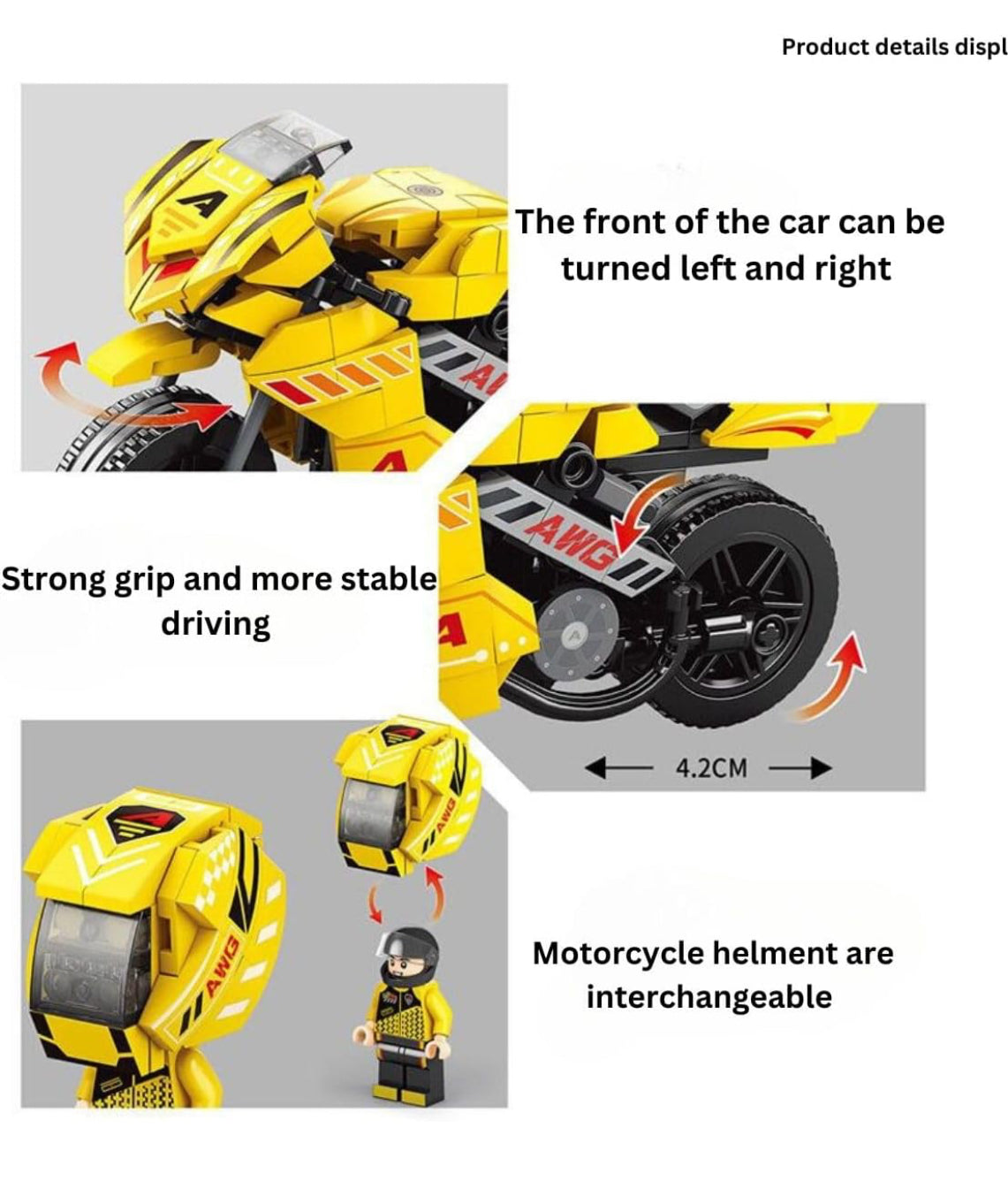286 pcs Motor cycle building blocks