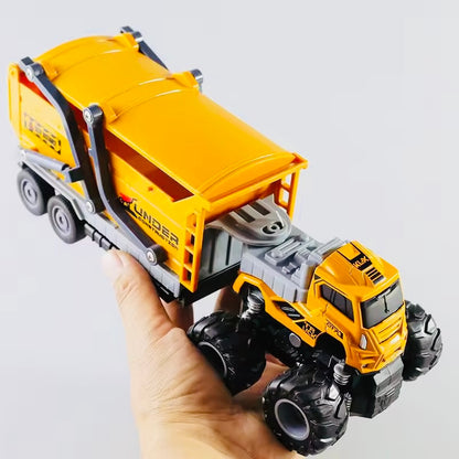 4x4 Die-Cast Trailer Truck – Solar Energy Edition (1:43 Scale)