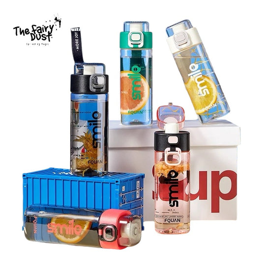 Smilo water bottle with tea partition . 500ml