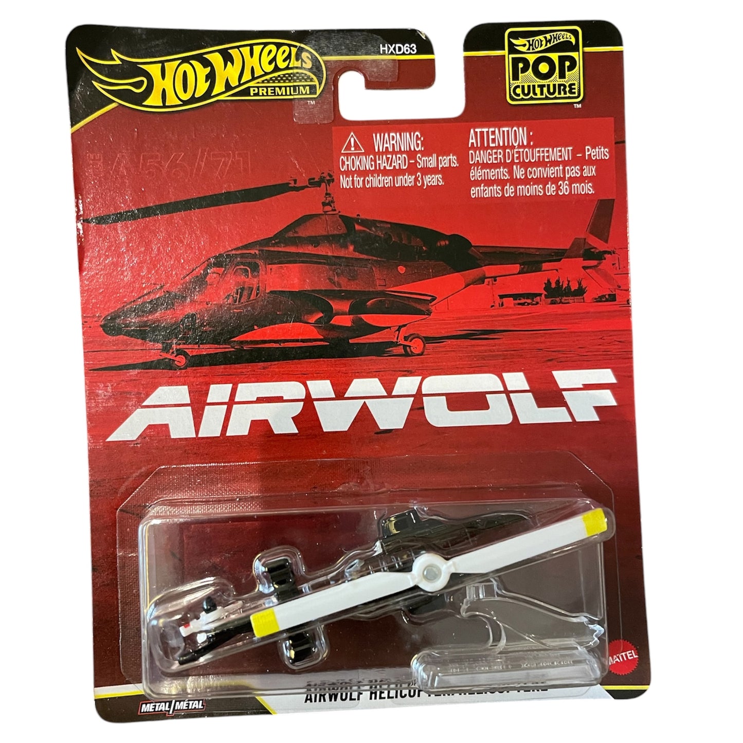 Hot Wheels Premium Airwolf Helicopter/Helicoptere imported
