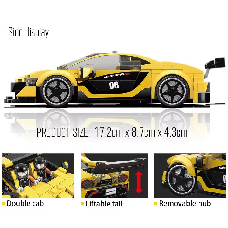 Racing series build blocks car