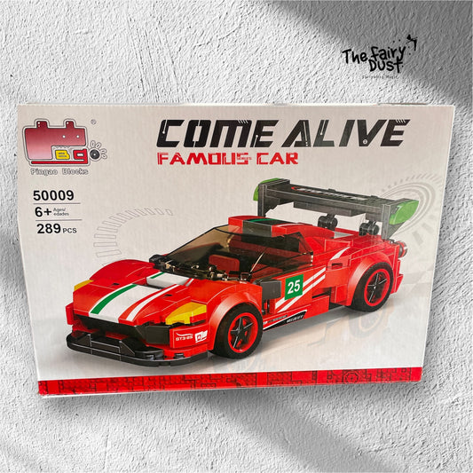 289 pcs Come alive build and play block car