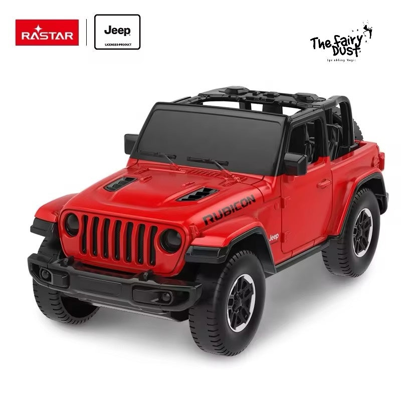 Rastar Jeep Wrangler Rubicon die cast model. Mini scale 1:43 (licensed product)