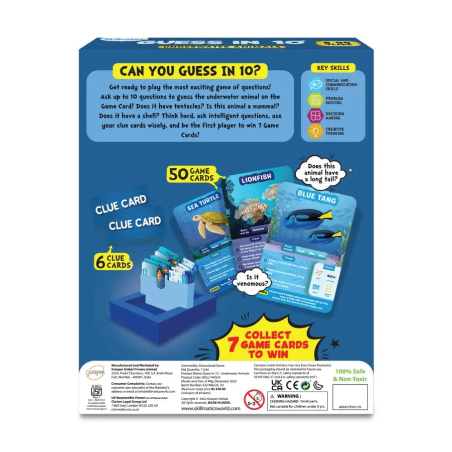 Skillmatics - Guess in 10 -underwater Animals