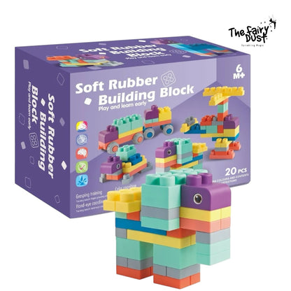 Soft Rubber Building Blocks 20pcs