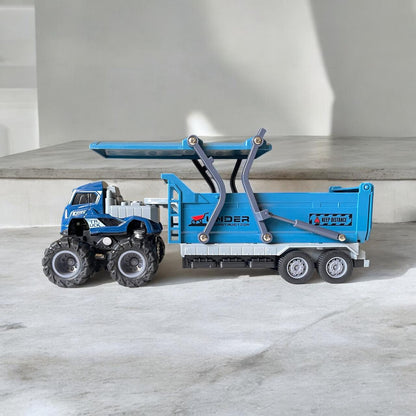 4x4 Die-Cast Trailer Truck – Solar Energy Edition (1:43 Scale)