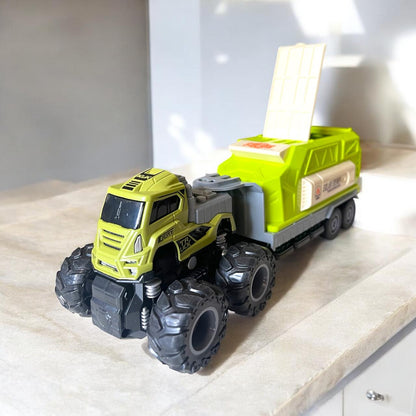 4x4 Die-Cast Trailer Truck – Solar Energy Edition (1:43 Scale)