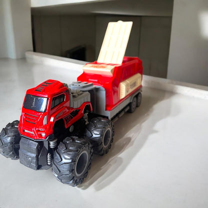 4x4 Die-Cast Trailer Truck – Solar Energy Edition (1:43 Scale)