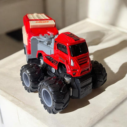 4x4 Die-Cast Trailer Truck – Solar Energy Edition (1:43 Scale)