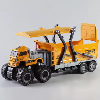 4x4 Die-Cast Trailer Truck – Solar Energy Edition (1:43 Scale)